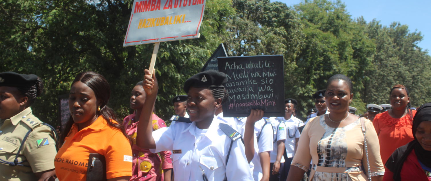 We encourage adolescent girls and young women to raise their voice and stand for their rights.
