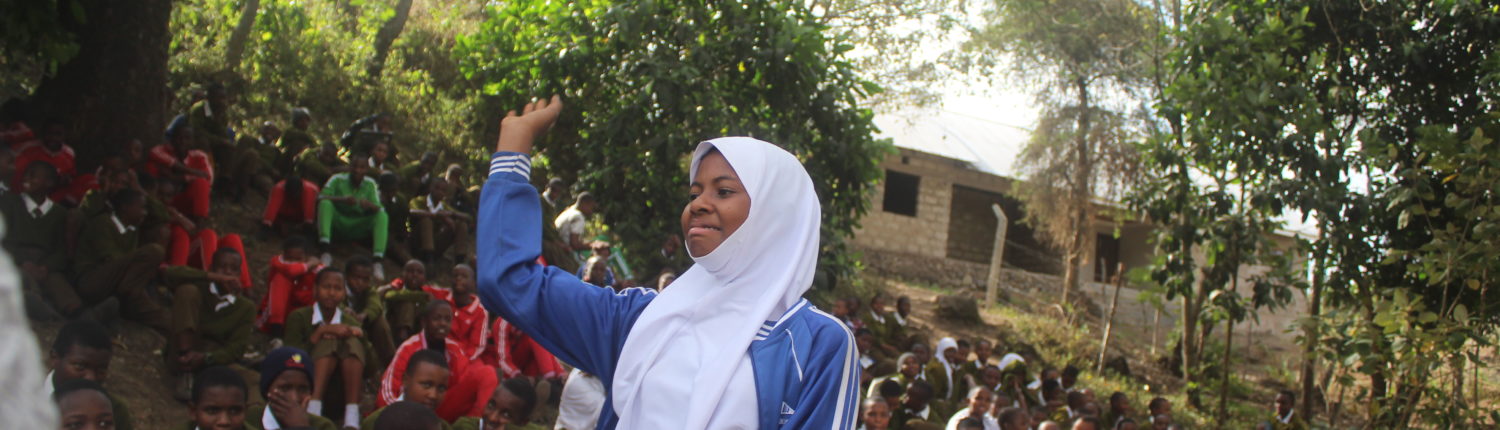 We encourage adolescent girls and young women to raise their voice and to know and stand for their rights.